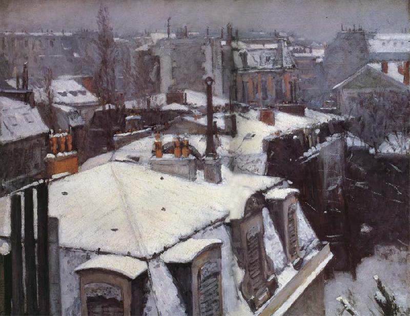 Gustave Caillebotte Snow-s housetop